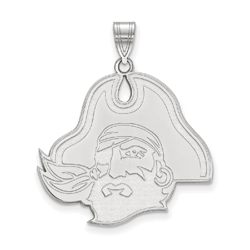 Shop High-Quality Jewelry At Jaw-Dropping Discounts 10k White Gold East Carolina U XL Pendant