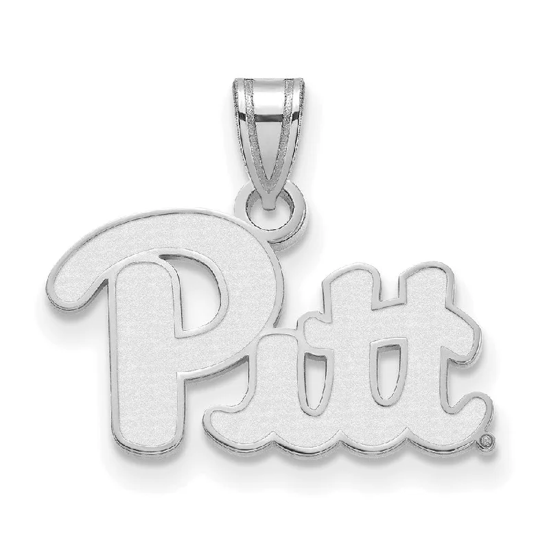 Seasonal Jewelry Deals – Elevate Your Style 10k White Gold U. of Pittsburgh Small 'Pitt' Pendant Seasonal Jewelry Deals – Elevate Your Style 10k White Gold U. of Pittsburgh Small 'Pitt' Pendant