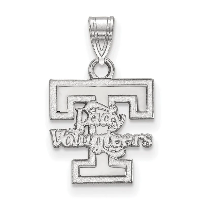 Exclusive Jewelry Offers – Shine For Less 10k White Gold U. of Tennessee Small 'T' Logo Pendant Exclusive Jewelry Offers – Shine For Less 10k White Gold U. of Tennessee Small 'T' Logo Pendant