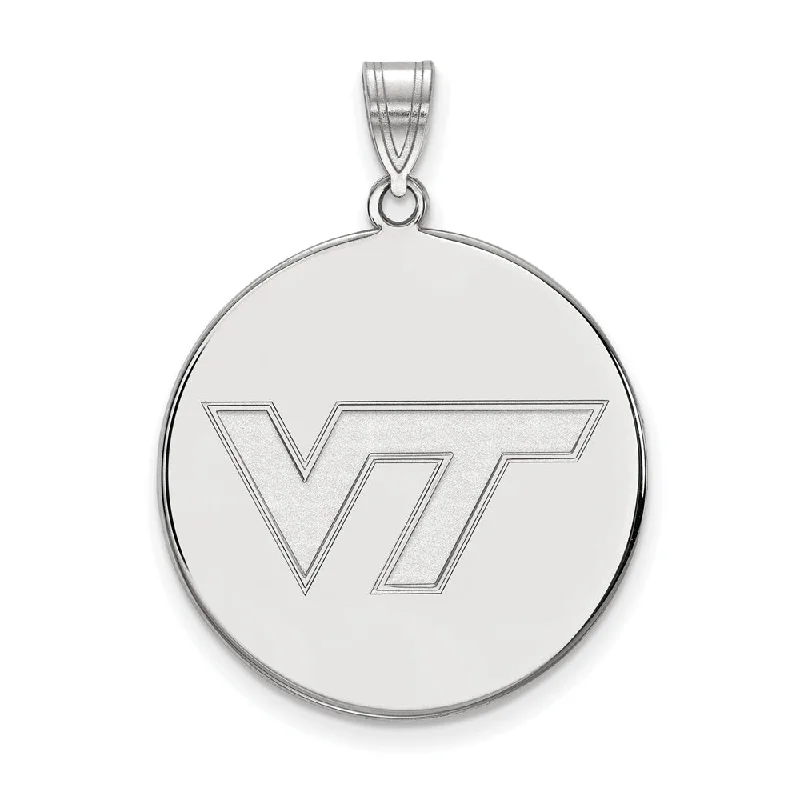 Special Jewelry Deals – Upgrade Your Collection 10k White Gold Virginia Tech XL Logo Disc Pendant Special Jewelry Deals – Upgrade Your Collection 10k White Gold Virginia Tech XL Logo Disc Pendant