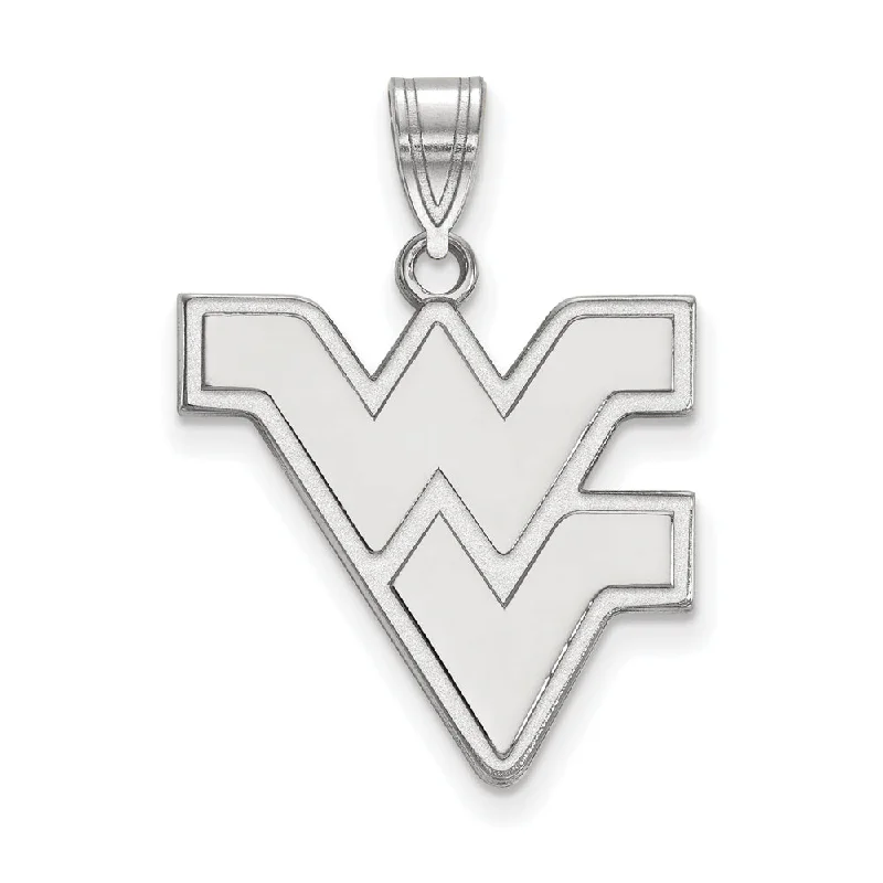 Best Jewelry Deals – Premium Quality At Exclusive Discounts 10k White Gold West Virginia U. Large Logo Pendant
