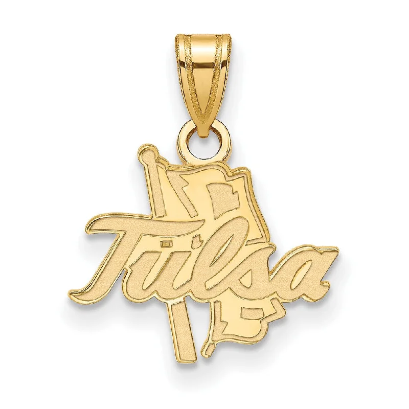 Jewelry Clearance Event – Stock Up Before It's Over 10k Yellow Gold The U. of Tulsa Small Script Pendant