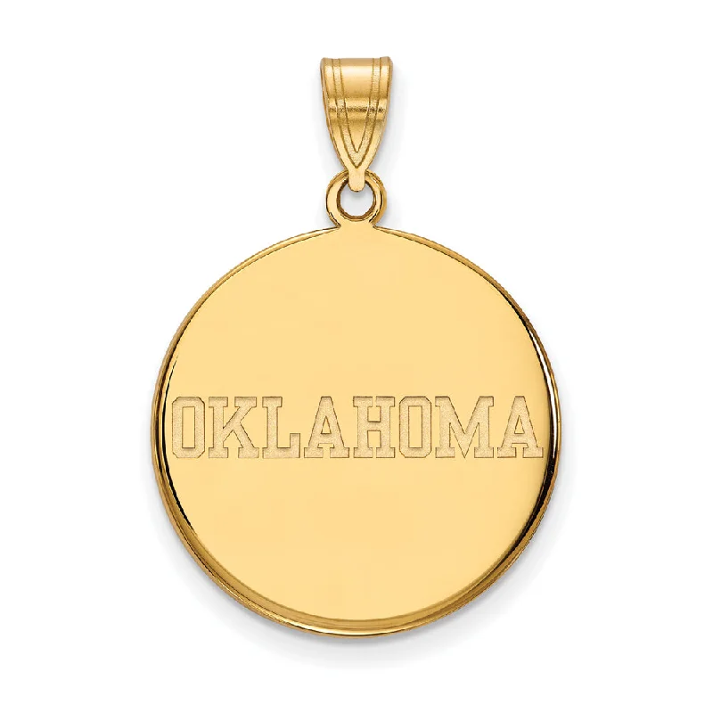 Last Chance To Grab Your Favorite Jewelry At A Discount 10k Yellow Gold U. of Oklahoma Large Disc Pendant Last Chance To Grab Your Favorite Jewelry At A Discount 10k Yellow Gold U. of Oklahoma Large Disc Pendant