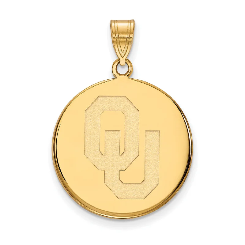 Elegant Jewelry Styles At Budget-Friendly Prices 10k Yellow Gold U. of Oklahoma Large 'OU' Disc Pendant Elegant Jewelry Styles At Budget-Friendly Prices 10k Yellow Gold U. of Oklahoma Large 'OU' Disc Pendant
