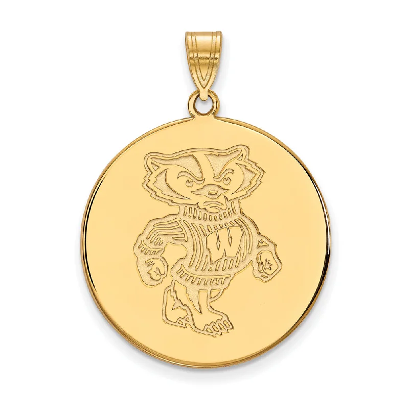 Unmissable Deals On Handmade Jewelry Collections 10k Yellow Gold U. of Wisconsin XL Badgers Disc Pendant Unmissable Deals On Handmade Jewelry Collections 10k Yellow Gold U. of Wisconsin XL Badgers Disc Pendant