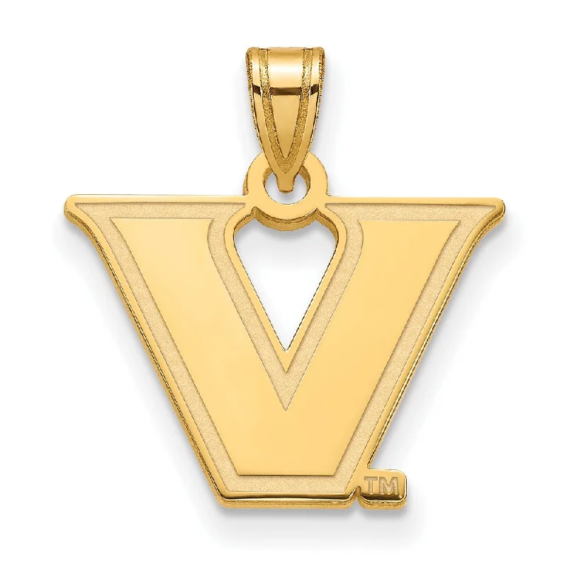 Personalized Jewelry Sale – Unique Gifts At Low Prices 10k Yellow Gold Vanderbilt U. Small Logo Pendant