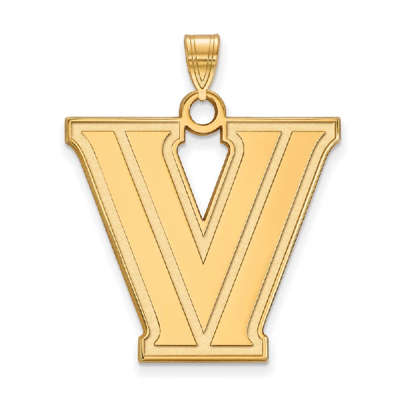 The Perfect Accessory For Less – Jewelry Sale Live 10k Yellow Gold Villanova U. XL Logo Pendant