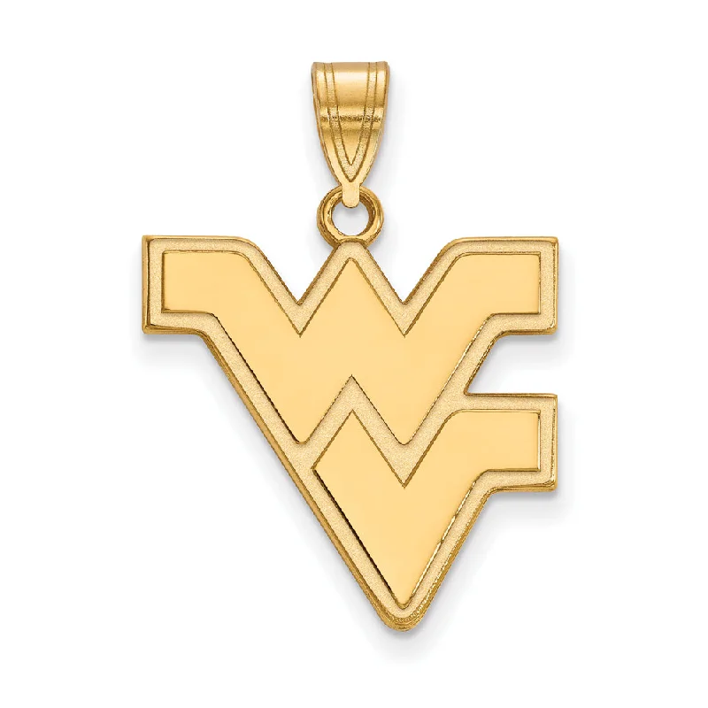 Best Jewelry Sale Prices – Limited-Time Offer 10k Yellow Gold West Virginia U. Large Logo Pendant