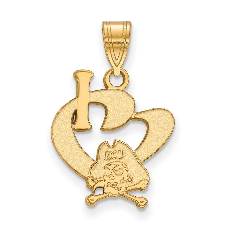 Limited-Stock Jewelry Clearance – Grab Your Favorites Now 14k Gold Plated Silver East Carolina U Large I Love Logo Pendant Limited-Stock Jewelry Clearance – Grab Your Favorites Now 14k Gold Plated Silver East Carolina U Large I Love Logo Pendant