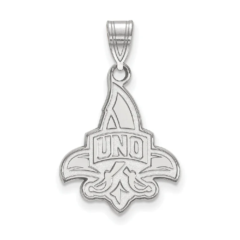 Grab Your Favorite Jewelry At The Lowest Prices 14k White Gold U. of New Orleans Large Pendant Grab Your Favorite Jewelry At The Lowest Prices 14k White Gold U. of New Orleans Large Pendant