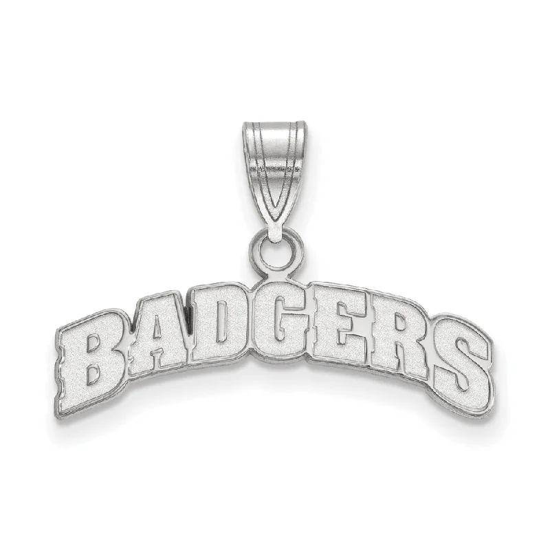 The Ultimate Jewelry Sale – Shop Premium Styles 14k White Gold U. of Wisconsin Medium Script Logo Pendant
