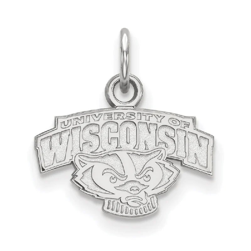 Unmissable Jewelry Clearance – Final Reductions 14k White Gold U. of Wisconsin XS (Tiny) Mascot Logo Charm or Pendant