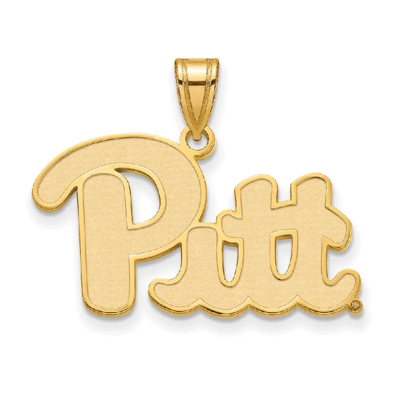 Limited-Stock Jewelry Sale – Once It's Gone, It's Gone 14k Yellow Gold U. of Pittsburgh Large 'Pitt' Pendant Limited-Stock Jewelry Sale – Once It's Gone, It's Gone 14k Yellow Gold U. of Pittsburgh Large 'Pitt' Pendant