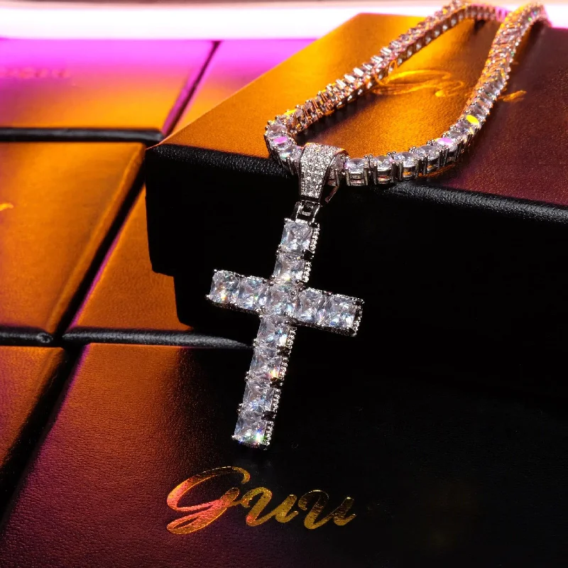 Luxury Jewelry Sale – Sparkle For Less 18k Gold-Plated CZ BlingBling Cross Hip Hop Pendant (With Chain) Luxury Jewelry Sale – Sparkle For Less 18k Gold-Plated CZ BlingBling Cross Hip Hop Pendant (With Chain)