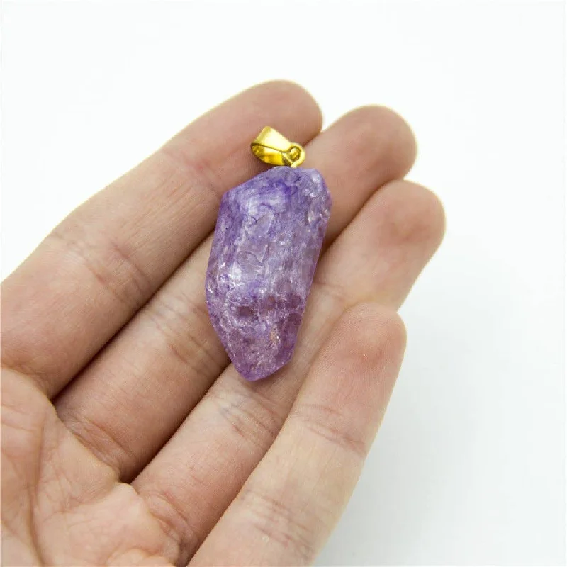 Shop Dazzling Jewelry At The Best Prices 1pcs purple gold polished natural stone crystal irregular shape pendant 42x14mm jewellery jewelry finding D-3-346-N Shop Dazzling Jewelry At The Best Prices 1pcs purple gold polished natural stone crystal irregular shape pendant 42x14mm jewellery jewelry finding D-3-346-N