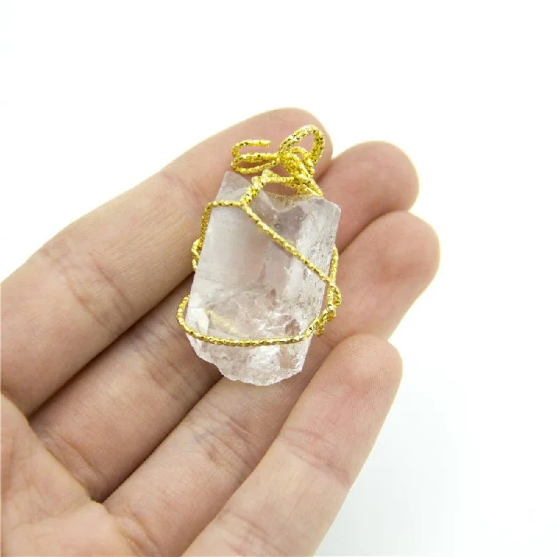 Elegant Jewelry Pieces At Unbelievable Prices 1pcs transparent gold string natural stone crystal irregular shape pendant 34x16mm jewellery jewelry finding D-3-346-M Elegant Jewelry Pieces At Unbelievable Prices 1pcs transparent gold string natural stone crystal irregular shape pendant 34x16mm jewellery jewelry finding D-3-346-M