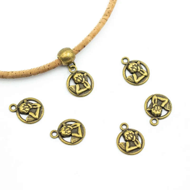 Sparkle More For Less – Jewelry Sale Happening Now 20pcs bronze necklace pendant, jewelry finding suppliers D-3-198