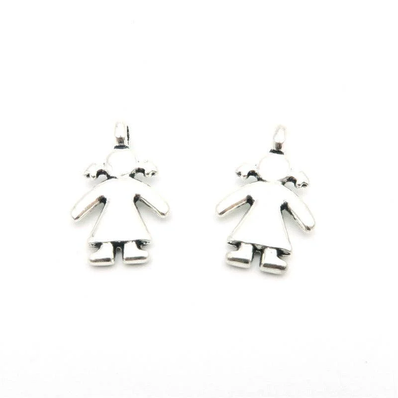 Sparkle On A Budget – Fine Jewelry For Less 20pcs Small cute girl pendants antique silver girl daughter zamak jewelry finding D-3-61 Sparkle On A Budget – Fine Jewelry For Less 20pcs Small cute girl pendants antique silver girl daughter zamak jewelry finding D-3-61
