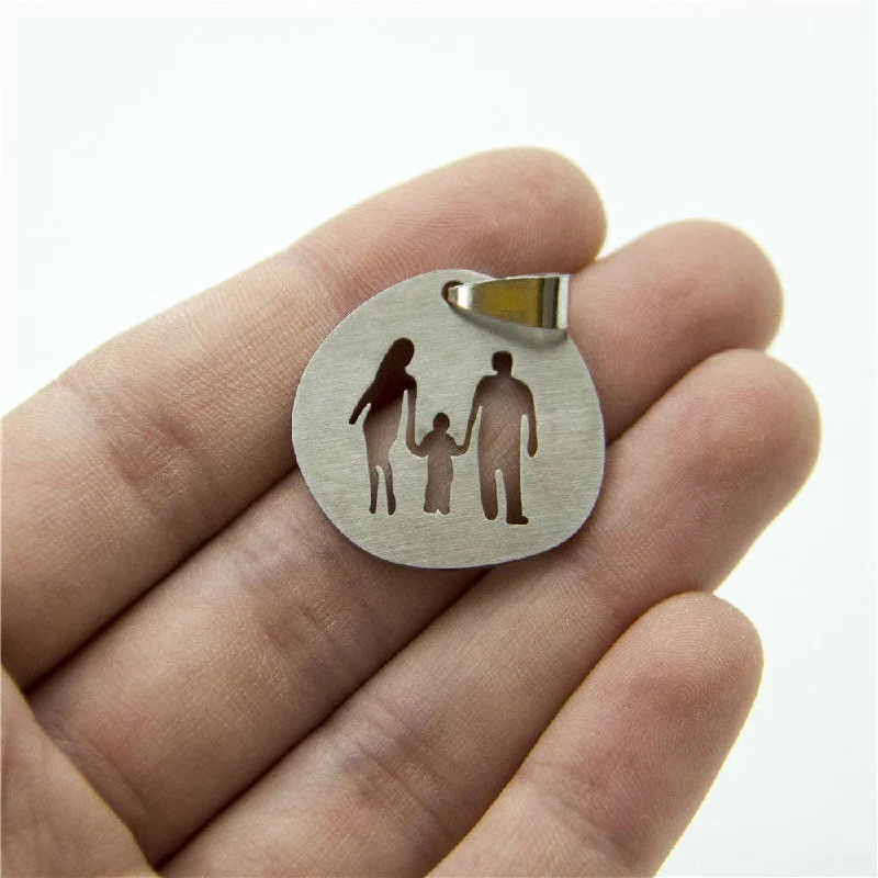 The Perfect Accessory For Less – Jewelry Sale Live 3pcs Stainless steel Family pendant 25x25mm jewellery Jewelry finding D-3-342 The Perfect Accessory For Less – Jewelry Sale Live 3pcs Stainless steel Family pendant 25x25mm jewellery Jewelry finding D-3-342