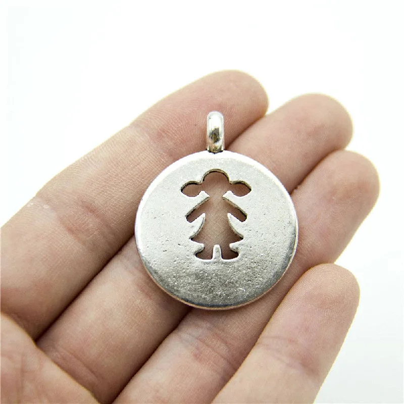 Jewelry Sale Bonanza – Grab Your Sparkle Now 5pcs Antique silver girl pendant 30mm zamak jewellery jewelry finding D-3-344 Jewelry Sale Bonanza – Grab Your Sparkle Now 5pcs Antique silver girl pendant 30mm zamak jewellery jewelry finding D-3-344