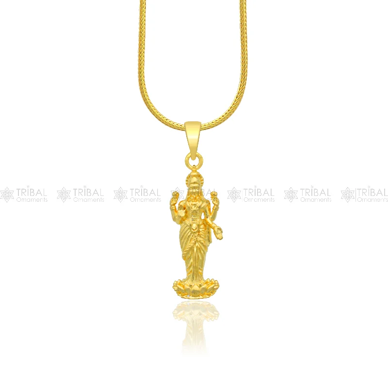 Shop Dazzling Jewelry At The Best Prices 925 sterling silver gold polished Lord Maha Dhan Lakshmi maa divine pendant nsp911 Shop Dazzling Jewelry At The Best Prices 925 sterling silver gold polished Lord Maha Dhan Lakshmi maa divine pendant nsp911