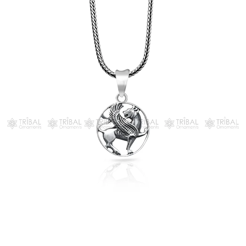 Exclusive Jewelry Bundles At Discounted Prices 925 Sterling silver handmade ancient persian winged lion pendant nsp880