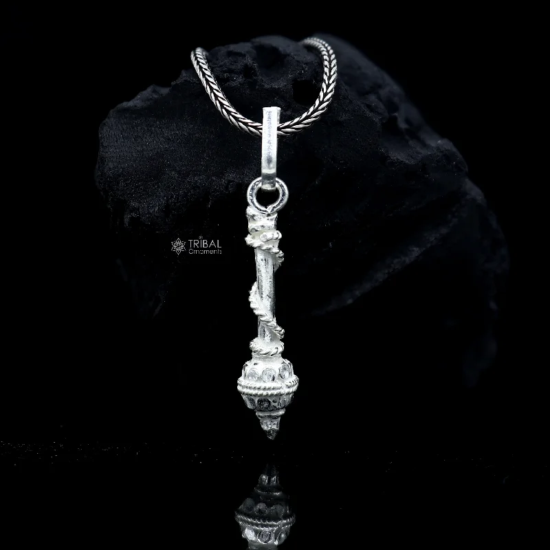 Flash Deals On Fine Jewelry – Shop Before It's Gone 925 sterling silver Lord Hanuman Weapon Gota/ Gada, divine pendant nsp845 Flash Deals On Fine Jewelry – Shop Before It's Gone 925 sterling silver Lord Hanuman Weapon Gota/ Gada, divine pendant nsp845