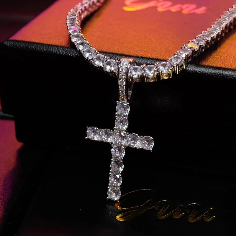 Unlock Unbeatable Jewelry Deals Before They’Re Gone 925 Sterling Silver Micro-inlay AAA CZ Cross Hip Hop Necklace Unlock Unbeatable Jewelry Deals Before They’Re Gone 925 Sterling Silver Micro-inlay AAA CZ Cross Hip Hop Necklace