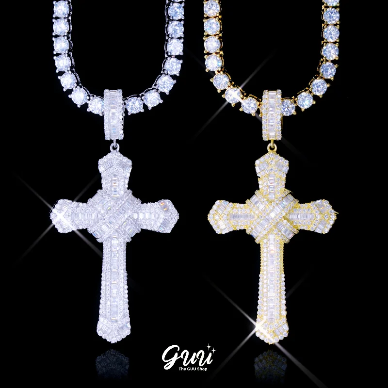 Personalized Jewelry Sale – Meaningful Gifts At Great Prices 925S & VVS Moissanite Baguette Cross Necklace Personalized Jewelry Sale – Meaningful Gifts At Great Prices 925S & VVS Moissanite Baguette Cross Necklace