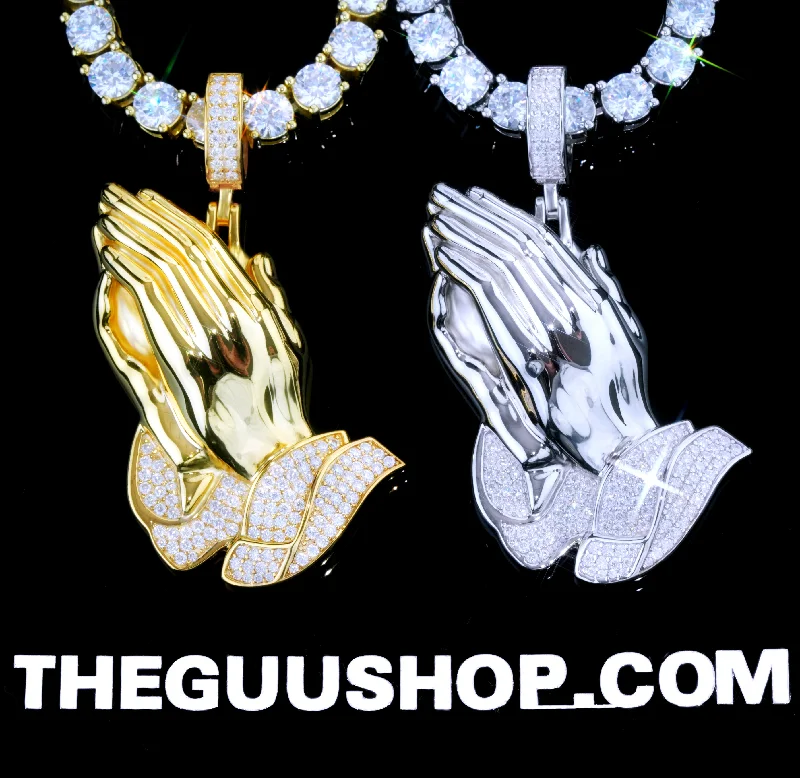 Buy More, Save More On Stunning Jewelry Pieces 925S & VVS Moissanite Praying Hand Necklace Buy More, Save More On Stunning Jewelry Pieces 925S & VVS Moissanite Praying Hand Necklace