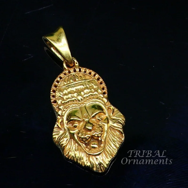Dazzle With Discounts – Shop Jewelry On Sale GOLD POLISHED 925 STERLING SILVER GOD VISHNU NARSIMHA PENDANT (nsp545) Dazzle With Discounts – Shop Jewelry On Sale GOLD POLISHED 925 STERLING SILVER GOD VISHNU NARSIMHA PENDANT (nsp545)