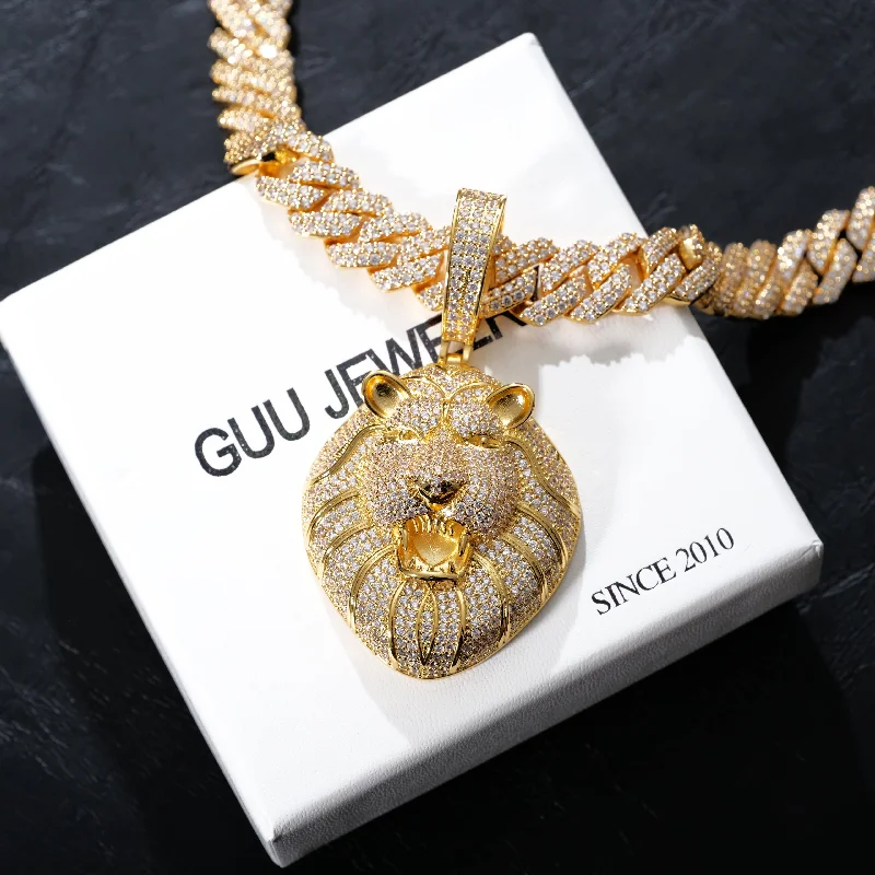 Unmissable Discounts On Timeless Jewelry Pieces Iced Roaring Lion Necklace