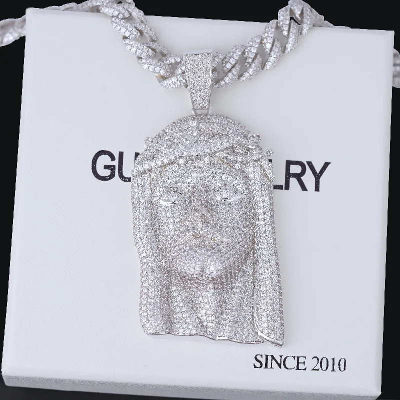 Trending Jewelry Styles Now At Limited-Time Discounts Large Size Jesus Pave Iced Necklace Trending Jewelry Styles Now At Limited-Time Discounts Large Size Jesus Pave Iced Necklace