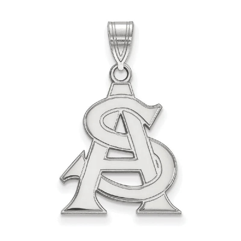Shop Fine Jewelry With Amazing Deals 10k White Gold Arizona State Large Pendant