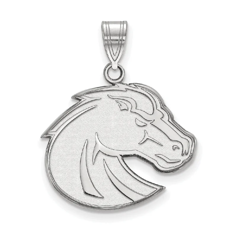 Limited-Time Offer On Premium Jewelry Collections 10k White Gold Boise State Large Mascot Pendant Limited-Time Offer On Premium Jewelry Collections 10k White Gold Boise State Large Mascot Pendant