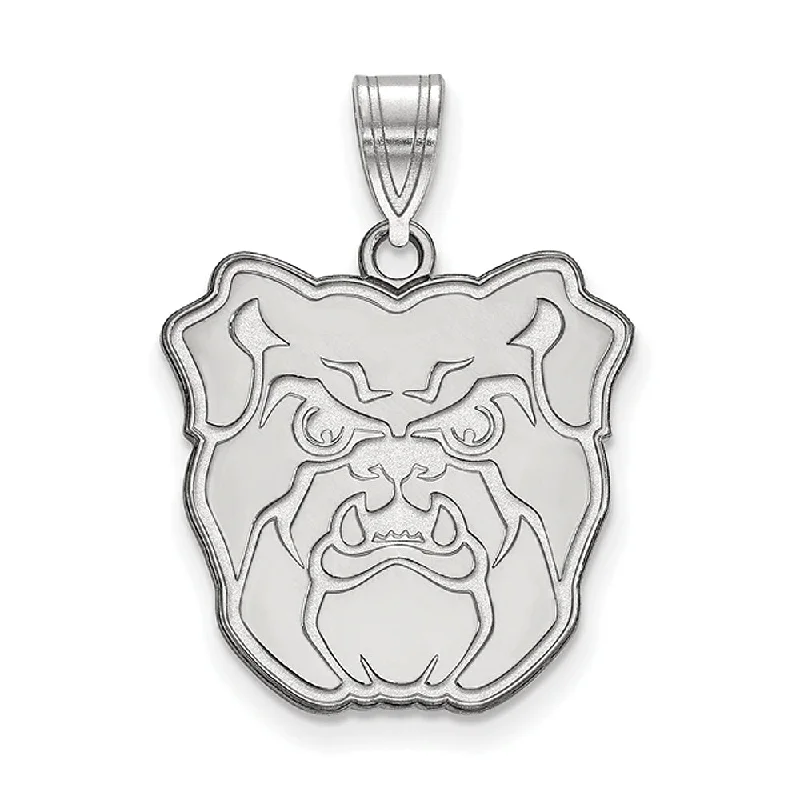 Luxury Jewelry Sale – Sparkle For Less 10k White Gold Butler U Large Mascot Pendant