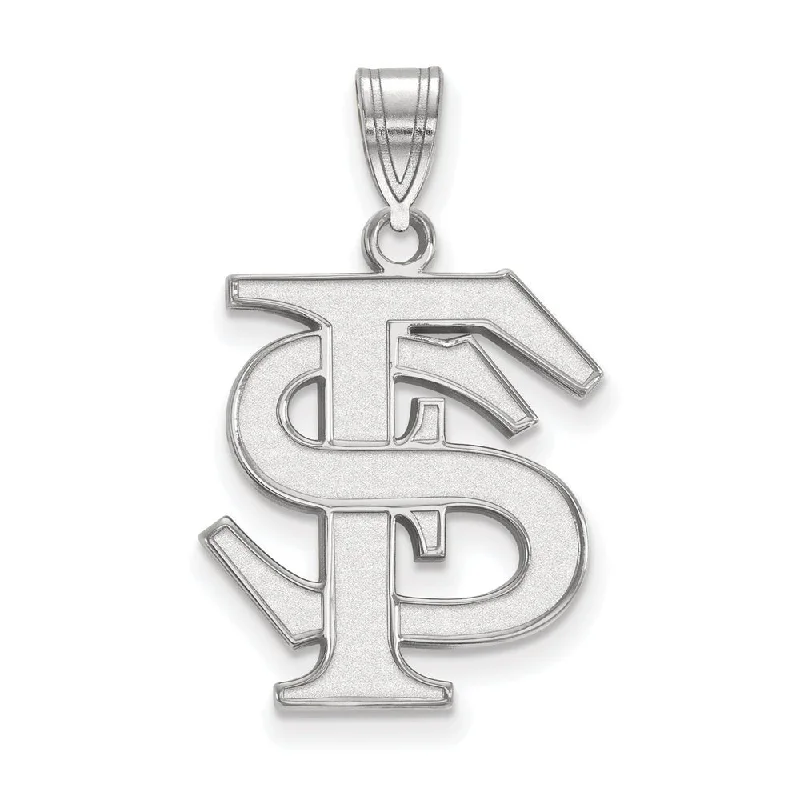 Affordable Luxury Jewelry For Every Occasion 10k White Gold Florida State Large 'FS' Pendant Affordable Luxury Jewelry For Every Occasion 10k White Gold Florida State Large 'FS' Pendant