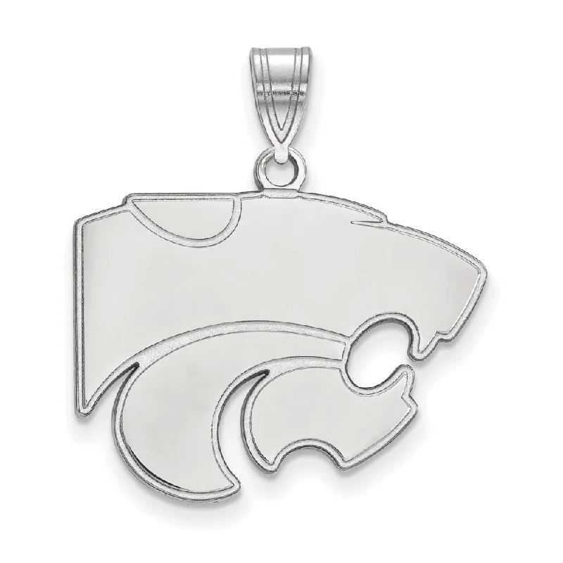 Exclusive Jewelry Sale – Shine For Less 10k White Gold Kansas State Large Mascot Pendant Exclusive Jewelry Sale – Shine For Less 10k White Gold Kansas State Large Mascot Pendant