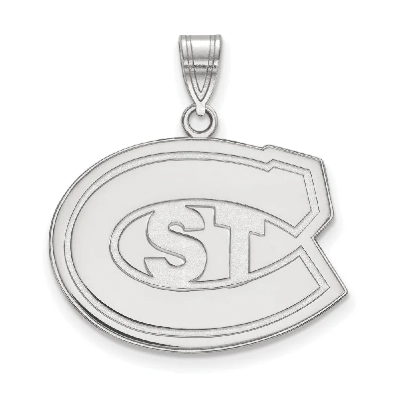 Trending Jewelry Now Available At Exclusive Prices 10k White Gold St. Cloud State Large 'STC' Pendant Trending Jewelry Now Available At Exclusive Prices 10k White Gold St. Cloud State Large 'STC' Pendant
