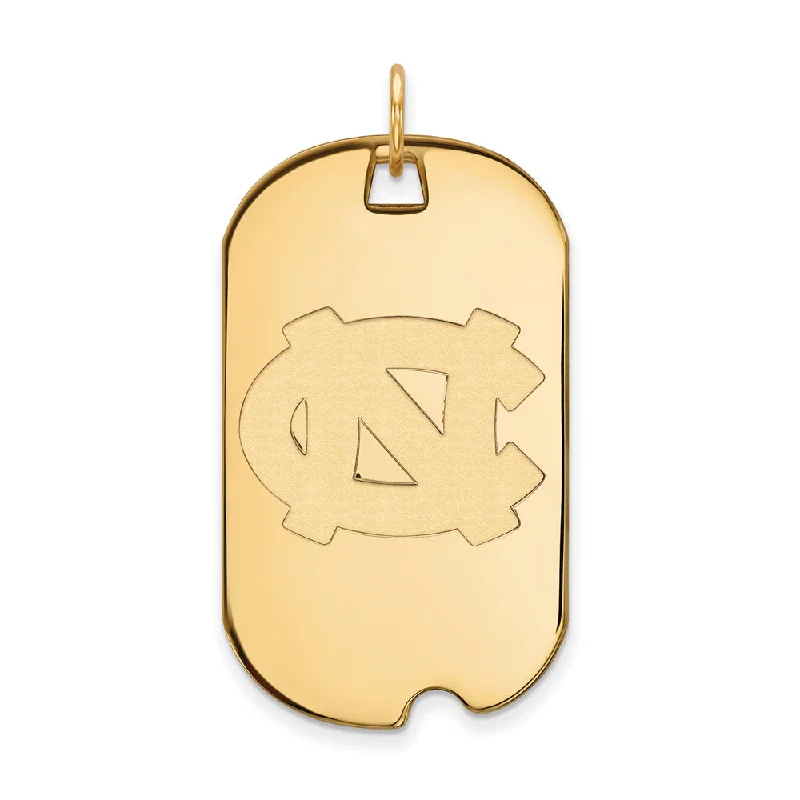 The Perfect Jewelry Piece At The Perfect Discount 14k Gold Plated Silver North Carolina Large Dog Tag Pendant The Perfect Jewelry Piece At The Perfect Discount 14k Gold Plated Silver North Carolina Large Dog Tag Pendant