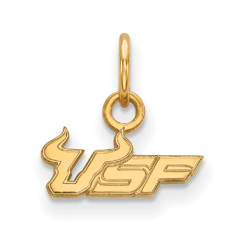 Seasonal Jewelry Sale – Upgrade Your Style Today 14k Yellow Gold South Florida XS (Tiny) 'USF' Charm or Pendant Seasonal Jewelry Sale – Upgrade Your Style Today 14k Yellow Gold South Florida XS (Tiny) 'USF' Charm or Pendant