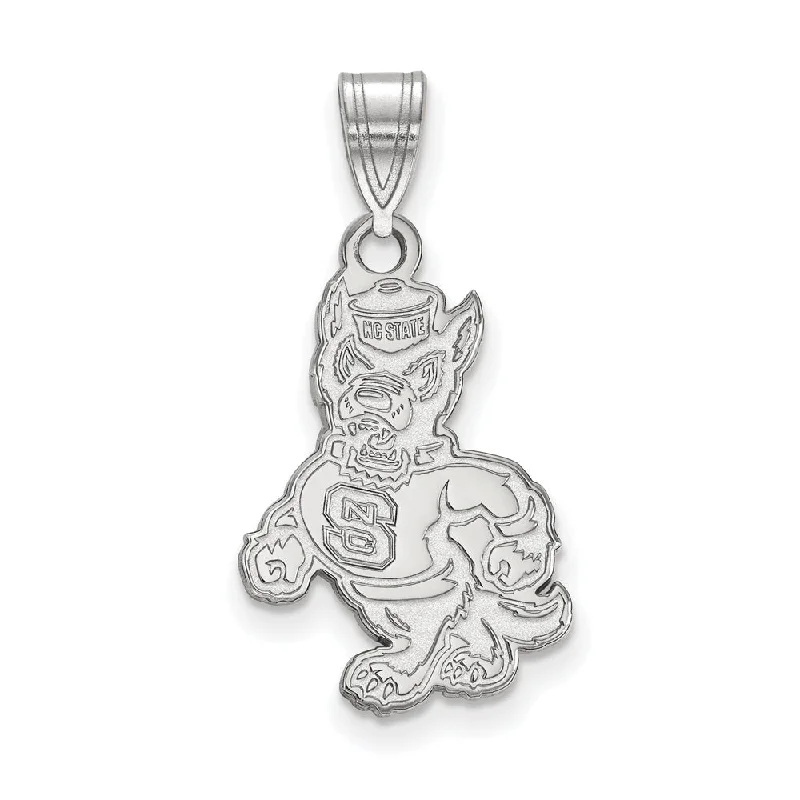 Stunning Statement Jewelry, Unbeatable Discounts Sterling Silver North Carolina State Large Mascot Pendant
