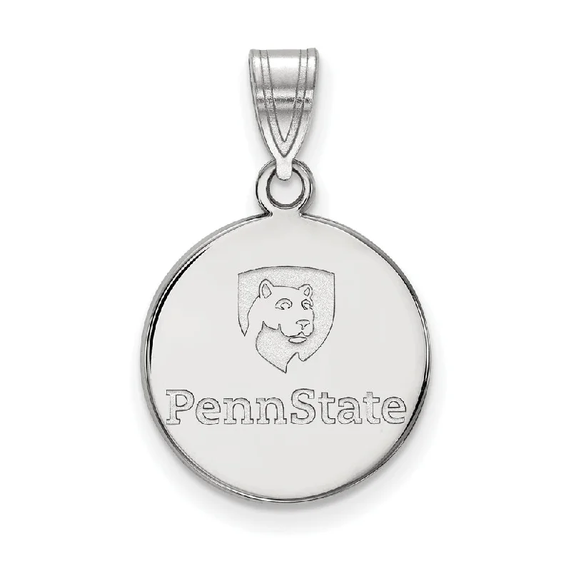 Premium Jewelry At Special Low Prices For A Limited Time Sterling Silver Penn State Medium Disc Pendant Premium Jewelry At Special Low Prices For A Limited Time Sterling Silver Penn State Medium Disc Pendant