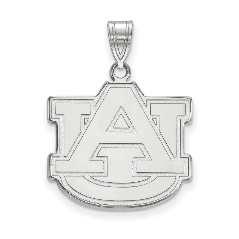 Luxury Jewelry Sale – Sparkle For Less Sterling Silver Auburn U Large Pendant