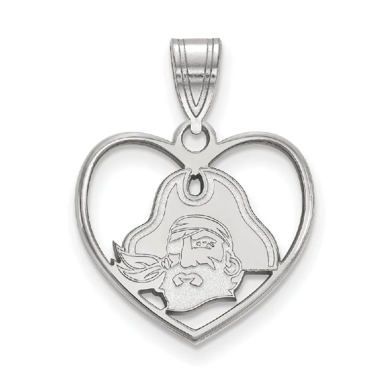 Dazzle In Elegance With Our Biggest Jewelry Sale Sterling Silver East Carolina U Heart Pendant Dazzle In Elegance With Our Biggest Jewelry Sale Sterling Silver East Carolina U Heart Pendant
