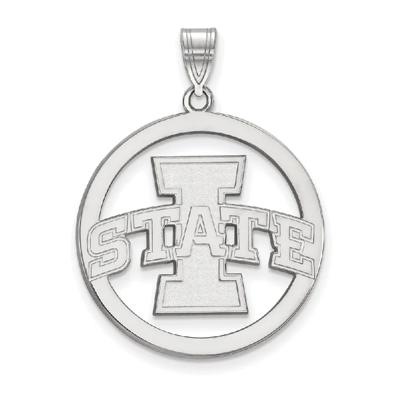 Jewelry Flash Sale – Stylish Designs At Unbeatable Rates Sterling Silver Iowa State XL Circle Pendant Jewelry Flash Sale – Stylish Designs At Unbeatable Rates Sterling Silver Iowa State XL Circle Pendant