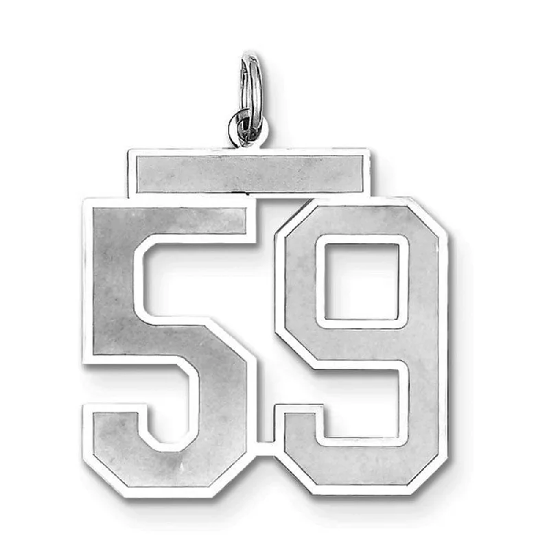 Flash Sale On Stunning Jewelry – Don't Miss Out Sterling Silver, Jersey Collection, Large Number 59 Pendant Flash Sale On Stunning Jewelry – Don't Miss Out Sterling Silver, Jersey Collection, Large Number 59 Pendant