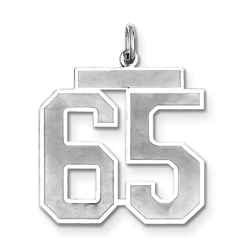 Personalized Jewelry Sale – Meaningful Gifts At Great Prices Sterling Silver, Jersey Collection, Large Number 65 Pendant Personalized Jewelry Sale – Meaningful Gifts At Great Prices Sterling Silver, Jersey Collection, Large Number 65 Pendant