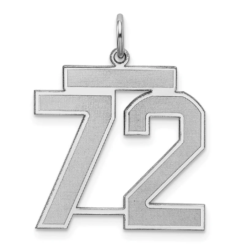 Exclusive Jewelry Sale Event – Shop Now Sterling Silver, Jersey Collection, Large Number 72 Pendant Exclusive Jewelry Sale Event – Shop Now Sterling Silver, Jersey Collection, Large Number 72 Pendant
