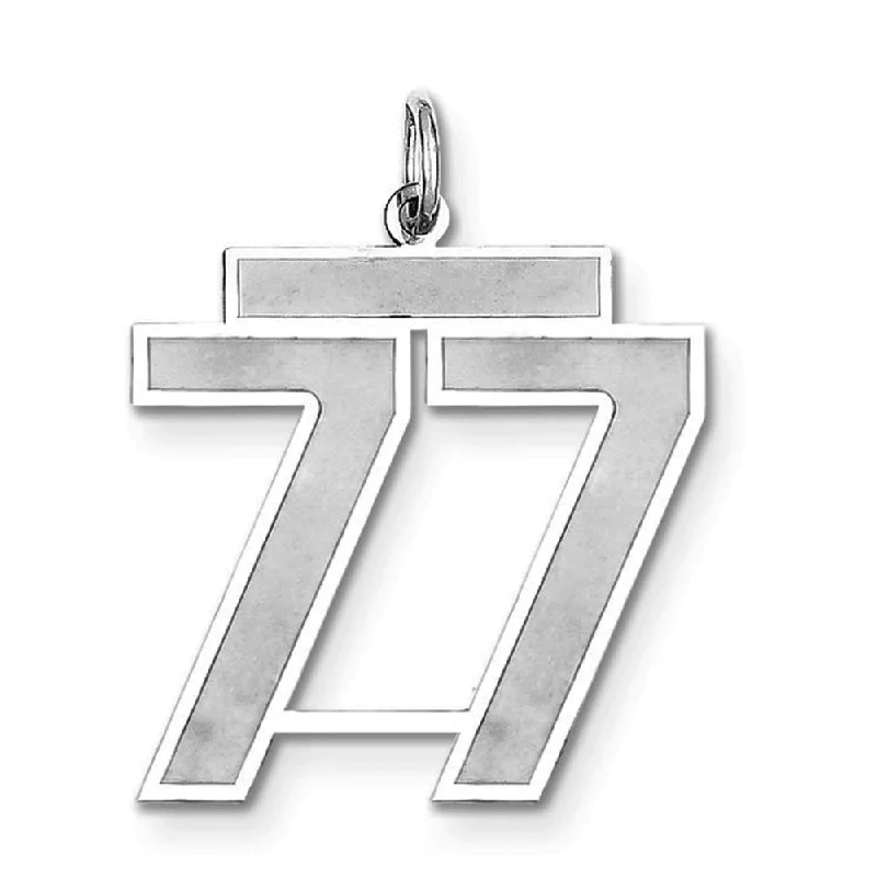 Jewelry Deals That Sparkle – Shop Today Sterling Silver, Jersey Collection, Large Number 77 Pendant Jewelry Deals That Sparkle – Shop Today Sterling Silver, Jersey Collection, Large Number 77 Pendant